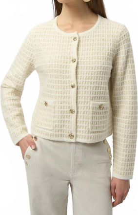Joseph Ribkoff Long Dolman Sleeves Cardigan In Beige