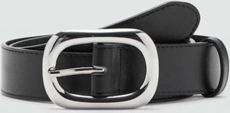 Mango Cintura fibbia ovale nero - Donna - XL - MANGO