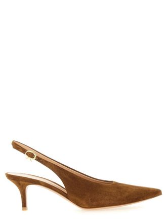 Gianvito Rossi Womens Shoe Robbie Sling - Brown Leather - Size EU 36