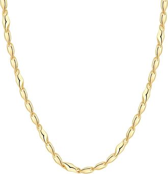 Pompeii3 14k Yellow Gold Womens 24 Chain Necklace 17 Grams 4mm Thick