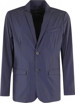 Herno Mens Lightweight Blazer In Navy
