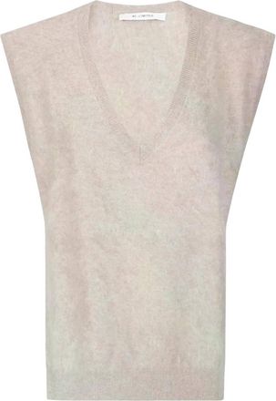 Absolut Cashmere Womens Miriam Sleeveless V-Neck Sweater In Chestnut
