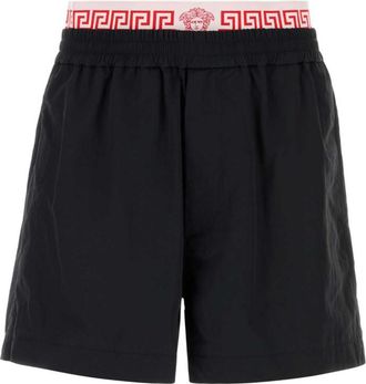 Versace Black Logo Shorts