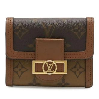 Louis Vuitton Pre-owned Dauphine Compact Monogram Trifold Wallet - - Pre-owned - Donna - Marrone - ONE SIZE