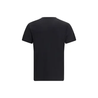 Moncler Logo-Embroidered Cotton T-Shirt - Black