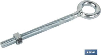 cofan Cofan - Hembrilla Con Tuerca M-8x100 Caja 50 Unid., Hembrilla Roscada Paso M&eacute;trico Zincada Con Tuerca