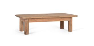 Giner&Colomer Mesa de centro rectangular fabricada en madera de acacia maciza