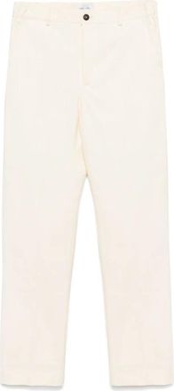 Hev&ograve; Slim-fit broek - Heren - Slim Fit Broeken - Beige - L - Leer - Broeken