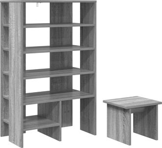 vidaXL Armario Zapatero 2 Uds. 62 X 35 X 100 Cm Madera De Ingenier&iacute;a Vidaxl