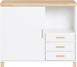 SoBuy Sobuy - Tavolo da ufficio Armadi archivio Supporto stampante 90x45x75cm ASK07-WN
