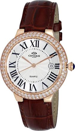 Oniss ON3322-L Quartz Crystal White Dial Ladies Watch ON3322-LRG/WT