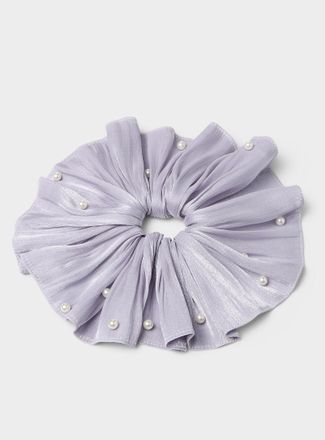 Simons Womens Pearly sheer fabric XXL scrunchie