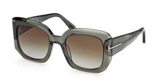 Tom Ford FT1220 CARLA-02 93P Womens Sunglasses Green Size 52