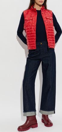 Moncler Wide-leg Jeans, Womens, Navy Blue