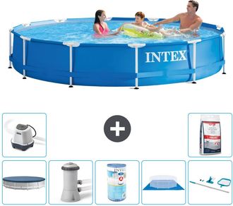 Intex Piscina Con Estructura Redonda - 366x76 Cm - 7-piezas S31569