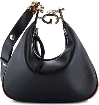 Gucci Borsa a spalla Attache piccola in pelle con tracolla - Nero