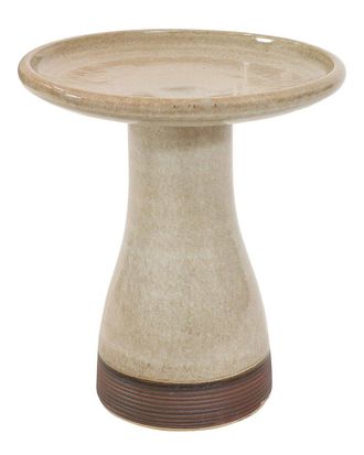 Sunnydaze Duo-Tone Outdoor Glazed Ceramic Bird Bath