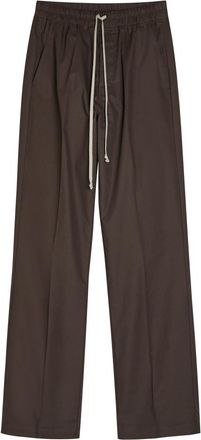 Rick Owens Dietrich Straight-leg Cotton-poplin Trousers - Dark Brown - 46 (IT46 / S)