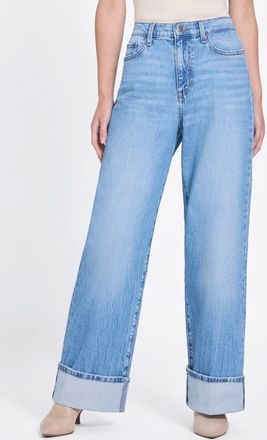 Guess Kienen 90s High-Rise Relaxed Wide Cuffed Jeans