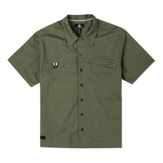 Converse Layering Shirt Olive Green 10024356-A01