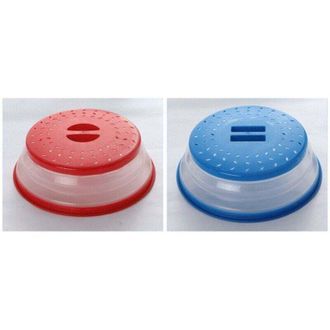 OEM Tapa Para Microondas, 2 Tapas Plegables Para Microondas, Colador Para Microondas Con Orificios De Vapor Para Frutas Y Verduras, Tapa Anti-vapor Y Func
