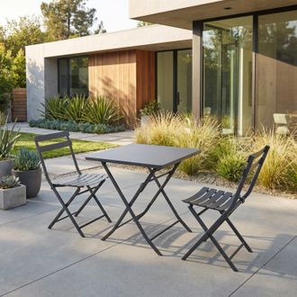 Hesperide Tavolo da giardino pieghevole 71x70x70 cm Greensboro grafite