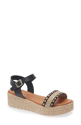 Cordani Bryce Platform Sandal in Black at Nordstrom, Size 7.5Us