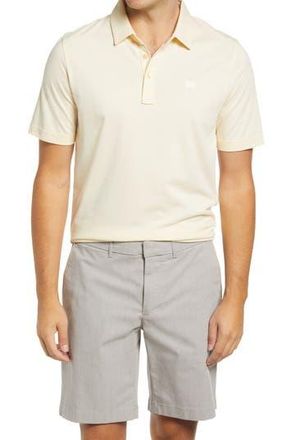 Travis Mathew The Zinna Slub Piqué Polo in Heather Pale Banana at Nordstrom Rack, Size Xxx-Large