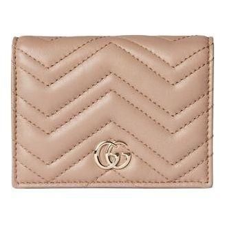 Gucci (WMNS) Gucci 26 GG Marmont Short Wallet Pink Beige 466492-AAFAX-5753