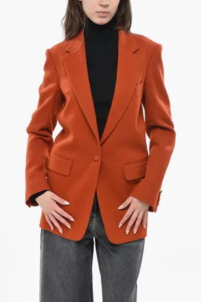 Dries Van Noten Blazer in Lana Twill con Tasche ad Aletta Dries Van Noten