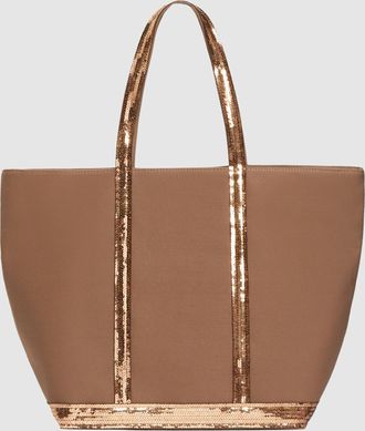 Vanessa Bruno Cabas L Zippé en Toile Muscade