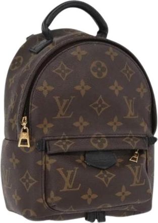 Louis Vuitton Pre-owned Backpacks, female, Brown, Size: ONE SIZE Pre-owned Palm Springs Mini Backpack