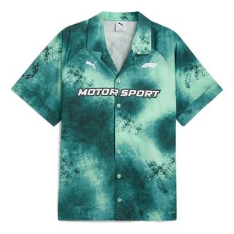 Puma Formula 1 Short Sleeve Motorsport Shirt Mint Melt 635270-06