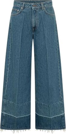 Givenchy Jeans, Dames, Blauw, W26, Wide Leg Pants