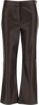 Max Mara Broeken, Dames, Bruin, M, Katoen, Lederbroek