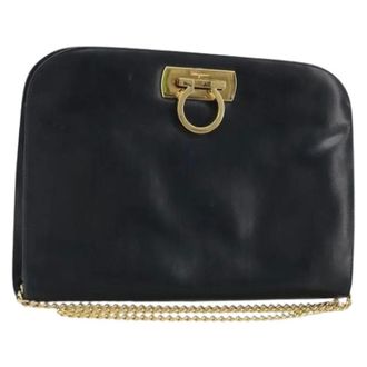 Ferragamo Pre-owned Cross Body Bags, female, Blue, Size: ONE SIZE Pre-owned Shoulder Bag