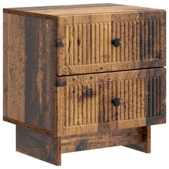 vidaXL Armario De Noche Madera Envejecida 43 X 34,5 X 47,5 Cm Vidaxl