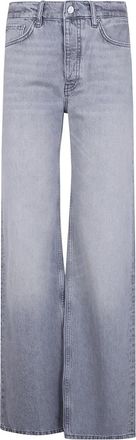 Anine Bing Straight Jeans - Dames - Regular Fit Jeans - Grijs - W30 - Jeans