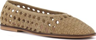 Rag & Co. Miyako Woven Leather Ballet Flat in Tan at Nordstrom Rack, Size 10