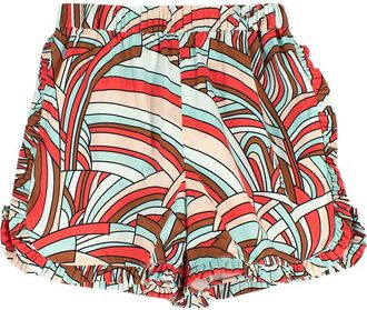 La DoubleJ Multi-Coloured Ruffle Onde Shorts Size S