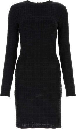 Givenchy 4G jacquard long-sleeved dress - women - Polyamide/Spandex/Elastane/Viscose - S - Black