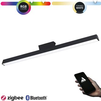 Eglo Plafoniera Sinolaris-z Black White L: 122 B: 5.5 H: 11cm Dimmable 2700-6500k Con Funzione Connect-z