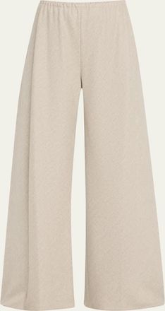 The Row Gala Wide-Leg Pleated Pants