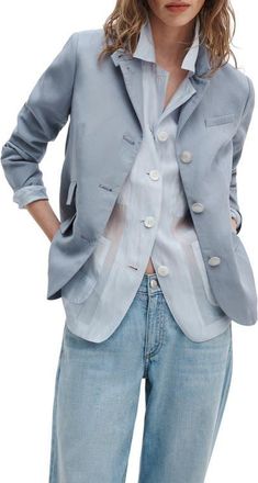 Rag & Bone Slade Blazer in Stone at Nordstrom, Size 14