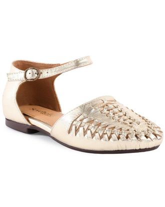 Seychelles Crimson Leather Flat