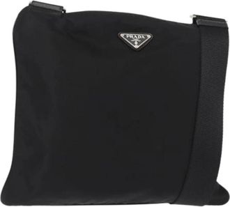 Prada Pre-owned Vintage Nylon Cross Body Bag - unisex - Vintage Schoudertas - Zwart - ONE Size - Nylon - Vintage
