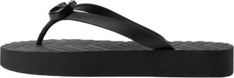 Gucci (WMNS) Gucci Chevron Thong Sandal Black 655463-J8710-1000