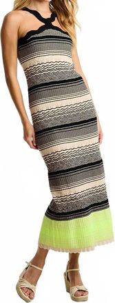 Lisa Todd Summer Sway Dress In Almond/black