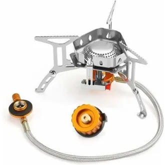 OEM Hornilla De Camping, Hornilla De Gas Plegable Port&aacute;til De 3500 W, Quemador De Gas A Prueba De Viento Con Bot&oacute;n De Encendido Para Senderismo/actividade