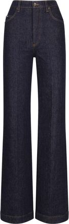 Dolce & Gabbana high-rise flared jeans - women - Cotton - 48 - Blue